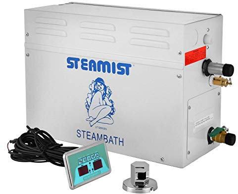 Générateur de vapeur 9 kW pour usage domestique et commercial – Kit générateur de vapeur pour sauna à affichage numérique, portable et puissant