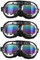 minkissy 3St Schneebrille für Hunde hundebrille Skibrille für Hunde Sonnenbrille Brille Pet-Party-Brille Haustierparty-Brille Schnee Helm Bulldogge Zubehör Mops