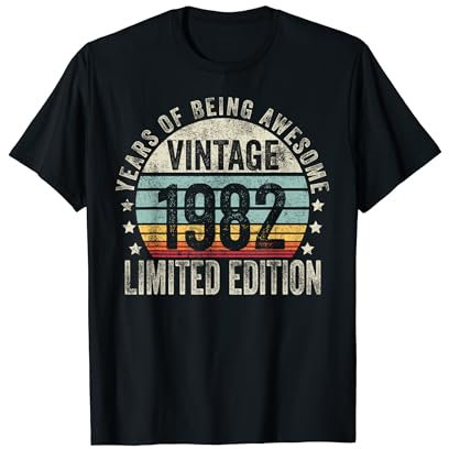 Vintage 1982 Limited Edition Legendary Awesome Epic 1982 T-Shirt