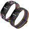 HUYIIO Verstellbares, elastisches Uhrenarmband, kompatibel mit Charge 2 Armbändern, weiches, atmungsaktives Nylon-Sportband, dehnbares Ersatzarmband für Damen und Herren, 2 Stück, Kein Edelstein