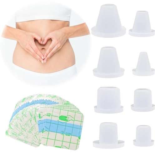 Belly Button Shaper Silicone Plug Post Tummy 8PCS Different Sizes (8) (8)
