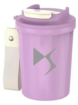 Bouteille d'eau pour Voiture avec Autocollant, pour DS 9 7 4 3 EV 9 Mug de Voyage personnalisé en Voiture avec intérieur en Acier Inoxydable