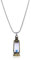HZAOPZE Sanduhr-halskette Halskette Mit Sanduhr-anhänger Sanduhr Kette Metall, Für Herren Pullover Halskette Sanduhr-halsschmuck Stahl Pullover Kette Jahrgang, Kerosinlampenform, feiner blauer Sand