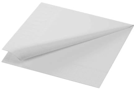 1200 Duni Tissue-Servietten 33 x 33 cm Weiß 2-lagig