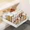 HOTOOLME Ausziehbarer Schrank Organizer teleskopschublade nachrüsten Slide Out küchenschrank organizer schubladen küche Pull Out küchenschublade Kleben Ohne Bohren Ausziehbare Schublade Küche 35cm