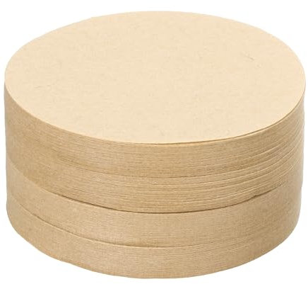 sourcing map 600 filtros de café, filtro de papel redondo desechable de 70 mm, natural, para uso en casa y oficina, cafetera de goteo