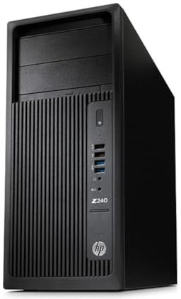 HP Workstation Z240 Tower Xeon E3-1230 V5 3.4GHz 32GB 256GB SSD DVD-RW NVIDIA Quadro 2000 1GB Win 10 Pro (Ricondizionato) (32 GB RAM + 256 GB SSD)