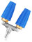Ugello Doppio Turbo, Rotazione a 360° Punte Ugelli per Idropulitrice con Connettore Rapido da 1/4 Pollice 4000PSI 4-6 GPM Ugello Spruzzatore per Mattoni Cemento, Superficie Vinile (Blu)