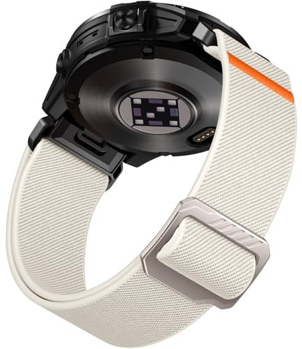 Laffav Kompatibel mit Garmin Fenix 6 Pro Armband/Fenix 6/Fenix 5/Fenix 7 Pro/Fenix 7 Armband, Nylon Elastisch QuickFit 22mm Ersatz Armband für Garmin Instinct/Epix Gen 2/Forerunner 965/955,Polarstern