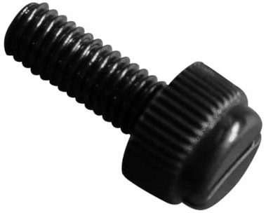AYYSSM Nylon schwarz Schlitz Rändelschraube Kunststoff Hand Daumen Schraube Bolzen Präzision(16mm,M3 (20Pcs))