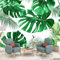 Papier Peint Panoramique Feuilles de Palmier Monstera Tropicales Art Photo Murale Chambre Décor, Plante verte Papier Peint intissé fond pour Chambre D'Enfant Salon Bureau Murale 400 x 280 cm