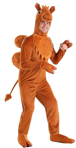 Camel Jumpsuit Adult Fancy Dress Costume | Animal Fancy Dress Costumes X-Large Brown