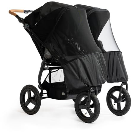 Bumbleride Insektennetz-Set für 2024 Bumbleride Indie Zwillingskinderwagen, aufrecht oder zurückgelehnt, PFAS-frei, recyceltes Nylon und Polyester