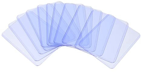 JOINPAYA 50stücke Transparente Kartenhüllen Aus Pvc Mit Doppelseitigem Design Für Spielkarten Fotos Und Dokumente Leicht Robust Und Tinteinfest