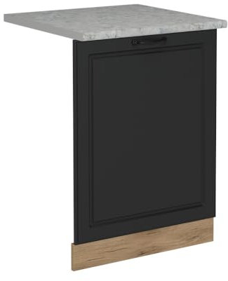 Vicco Geschirrspülblende R-Line, Geschirrspüler Fronttür, Anthrazit Landhaus, 60 cm, AP Marmor