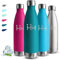 Gourde Isotherme, Gourde 750 ml, Sans BPA, Gourde Sport, 24h Froid & 12h Chaud, Gourde Inox, Anti Fuite, Bouteille Isotherme, Facile à Transporter, Gourde Metal, pour École, Bureau, Camping, Voyage