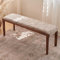 Sitzbank Esszimmer 140cm ohne Lehne Massivholz Küchenbank Holzbank Komfortabel Gepolstert Bettbank Robust für Wohnzimmer, Eingang, Schlafzimmer, Flur(39.37in/100cm)