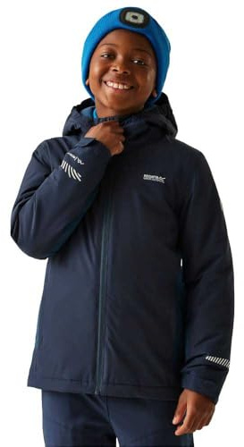 Regatta Kids Hurdle Waterproof Jacket Insulated Reflective Trims Winter Coat