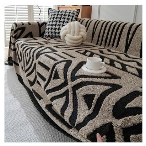 GGCYGG Sofa Überwurfdecke im Bohemian-Stil,Sofabezug,Taupe,180x230cm | Alle Jahreszeiten Geeignet,Weich und Bequem,Maschinenwaschbar, für 1 2 3 4 Sitzer Sofaüberwurf, für Familie Haustiere