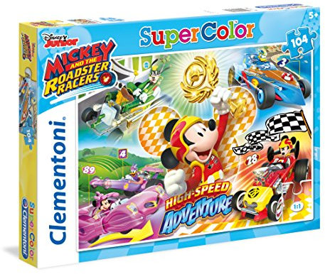 Clementoni 27085 Mickey and the Roadster Racers Puzzle (104 Pieces)