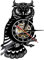 YUN Clock Wanduhr Aus Vinyl Schallplattenuhr Upcycling LED Familien Dekoration 3D Design-Uhr Wohnzimmer Schlafzimmer Restaurant Wand-Deko Schwarz : 30cm (M)