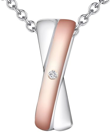 Rafaela Donata Damen Kette 925/- Sterling Silber silber/roségold