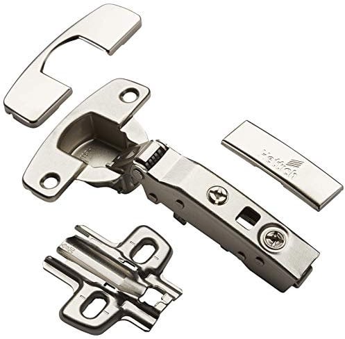 HETTICH Topfband SENSYS 8645i TH52 Eckanschlag 110° mit integriertem Dämpfer, Abdeckkappen und Montageplatte (Distanz 0 mm) Topfscharnier Möbelscharnier Schrankscharnier von SO-TECH®