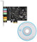 Diyeeni Carte Son avec Disque, Carte Audio PCI-E, système Audio 7.1 canaux (Canal), Compatible avec l'équipement du système de Son Surround stéréo 2.1/5.1, mixage Duplex intégral étendu
