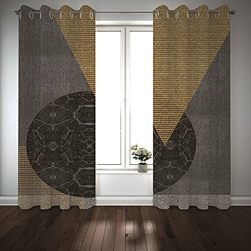 Aeici Tenda Decorazione-2 x W42 x L84 cm, Tende per finestre rotonde Triangolo per camera da letto