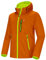 Little Donkey Andy Veste softshell légère à capuche pour homme - Pour course à pied, voyage, randonnée - Coupe-vent - Imperméable - Orange - Taille S