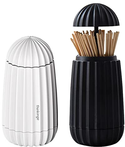 Widesmart 2Pcs Scatola per Stuzzicadenti,Porta Stuzzicadenti Divertenti Titolare Stuzzicadenti Retrattile Scatola Porta Stuzzicadenti in Plastica Portatile per Ristorante Contenitore per Stuzzicadenti