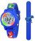 HMJIA 3D Cartoon Design Armbanduhr für Kinder Jungen und Mädchen 3ATM Wasserdicht Kinderuhr mit Wecker/Datum/Stoppuhr/LED (Blaue Dino)