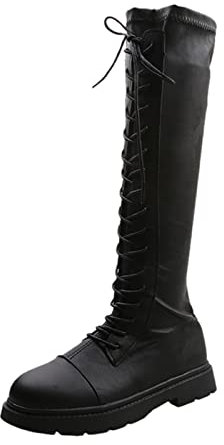 NOAGENJT Stivali di cotone stivaletti donna con tacco interno Stivali Stivaletti Donna Caviglia stivaletti stivali corti estivi donna stivaletti con zeppa Nero 29.11