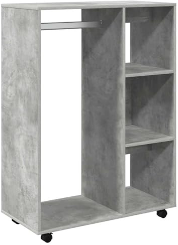 vidaXL Wardrobe Concrete Grey 80x40x110 cm Engineered Wood