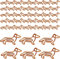 Büroklammern Hund 40 Stück Papierklammern Motiv Dackelform Tierform Kreative Bookmark Cartoon Süße Büroklammern für Schule Büromaterial Zubehör Metall Heftklammern
