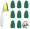 XCSJ 10 Pcs Schwamm Mit Griff für Küche - Scrub Portable Putzschwamm für Küchenspüle, Dish, Topf - Mehrzweck Spülbürste (1 Geschirrspülstab Und 9 Ersatzkopf)
