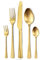 Targzier Besteck Set 6 Personen,30-teiliges Edelstahl Besteckset,Matt Goldenes Besteckset mit Messer Gabel Löffel,Hochwertiges Edelstahlbesteck, Spülmaschinenfest