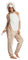 Loungeable Damen Jumpsuit Langer Overall Einteiler Tiger Luxury Fleece All In One 793076 3D Tier-Kostüm Karneval S