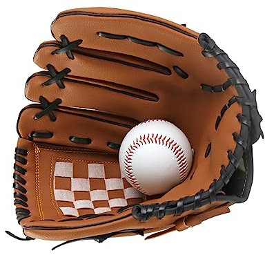 Toddmomy Thick Infield Pitcher Baseball Gloves Softball Gloves for Men Women Boys and Girls Comfortable