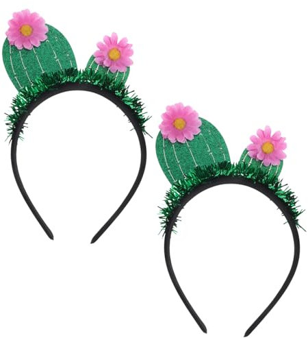 Ipetboom 4 Stück Stirnband Kostüme für Mädchen Partyzubehör für Kinder Hut Haarschmuck Tiara das Kaktus Haarband Party-Kopfschmuck charmant Anlage Geburtstagsgeschenk Partybedarf