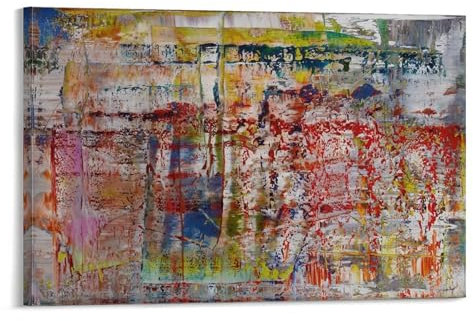 REDCHAMBER Abstrakte Maler, Gerhard Richter, abstrakte Malerei, Poster, Wandkunst, Poster, Rollen, Leinwand, Gemälde, Bild, Wohnzimmer-Dekoration, Zuhause, 30 x 45 cm