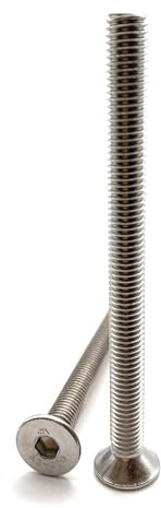 Vis M8x100 mm Tête Fraisée BTR en acier INOX A2 | Ø 8x100 mm - M8 x 100mm | Vis FHC à 6 pans creux (clé allen) ISO 10642 / DIN 7991 | Vis inoxydable A2 (V2A/304) : LOT DE 5 Pcs - Premium Fixation
