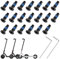20 Pièces Vis pour Scooter Électrique, Vis de Remplacement pour Scooter, Noir Vis de Tête de Scooter avec 2 Clés Hexagonales pour Xiaomi M365/Ninebot G30 F30/F Series
