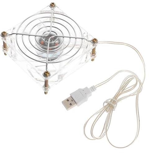 Milisten Pet Cage Cooling Fan Usb Portable Desk Fan for Design for Cats Dogs Animals Quiet for Pet Comfort