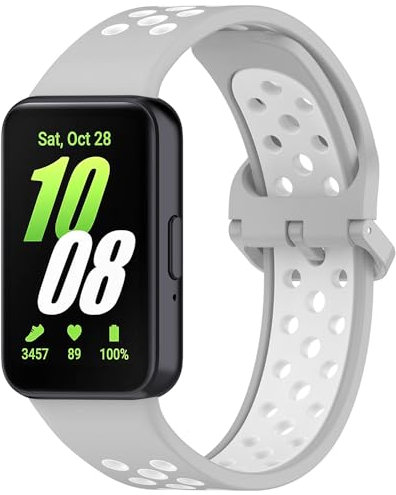 Breathable Ersatzarmband für Samsung Galaxy Fit 3, Sport Armband Uhrenarmband, Silikon Armbänder für Samsung Galaxy Fit 3