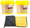 EQUIPASO Profi Lederpflege Set | B&E Sattelseife 1 Liter + B&E Lederfett farblos 500 ml + Premium Mikrofasertuch | reinigt und pflegt Sättel, Zaumzeug