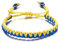 Beimus Armband, handgefertigtes geflochtenes Armband, gelb-blaue Armbänder, handgewebtes Seil, Charm-Armbänder für Damen und Herren, Paar-Armreif, Schmuck