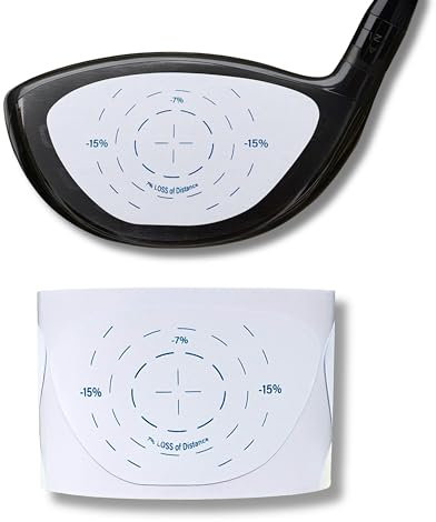 Generisch Scratch Golf Impact Tape (Driver), sofortiges Feedback für mehr Länge und Konstanz, Ballkontakt-Analyse