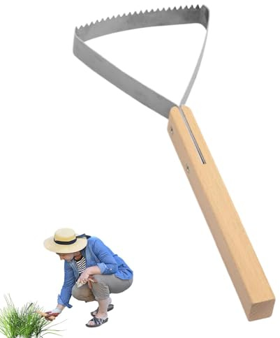 Grasschabwerkzeug, Gartenreinigungsschaber - Manueller Metall- -Glasweader, Unkrautreinigungsbedarf, Gartenhandwerkzeug für Grastrimmen, Graben, Rasieren