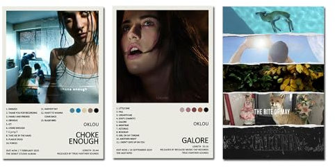 HDDNMLOH Oklou Poster mit Albumcover, limitierte Auflage, ungerahmt, 20 x 30 cm, Leinwandposter, Schlafzimmer, Dekoration, Landschaft, Büro, Raumdekoration, Geschenk
